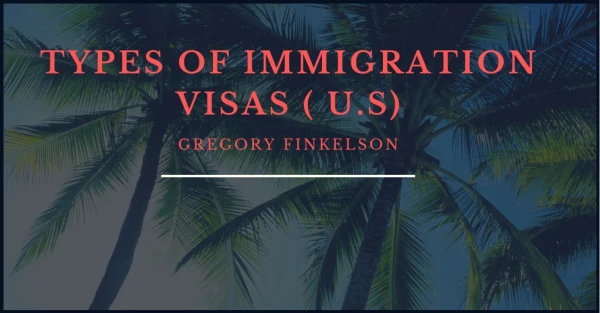 Types of Immigration Visas ( U.S)