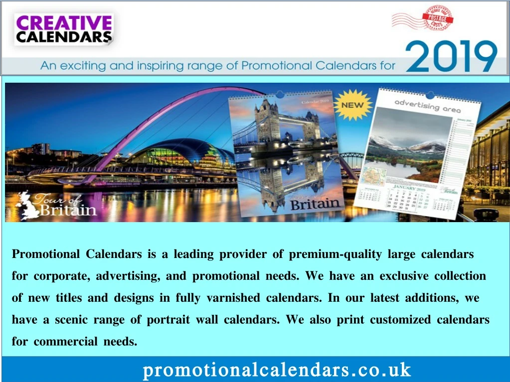 promotional calendars is a leading provider