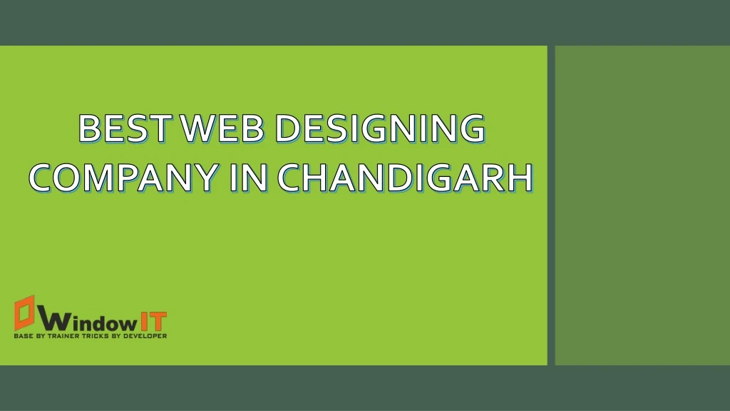 best web designing company in chandigarh