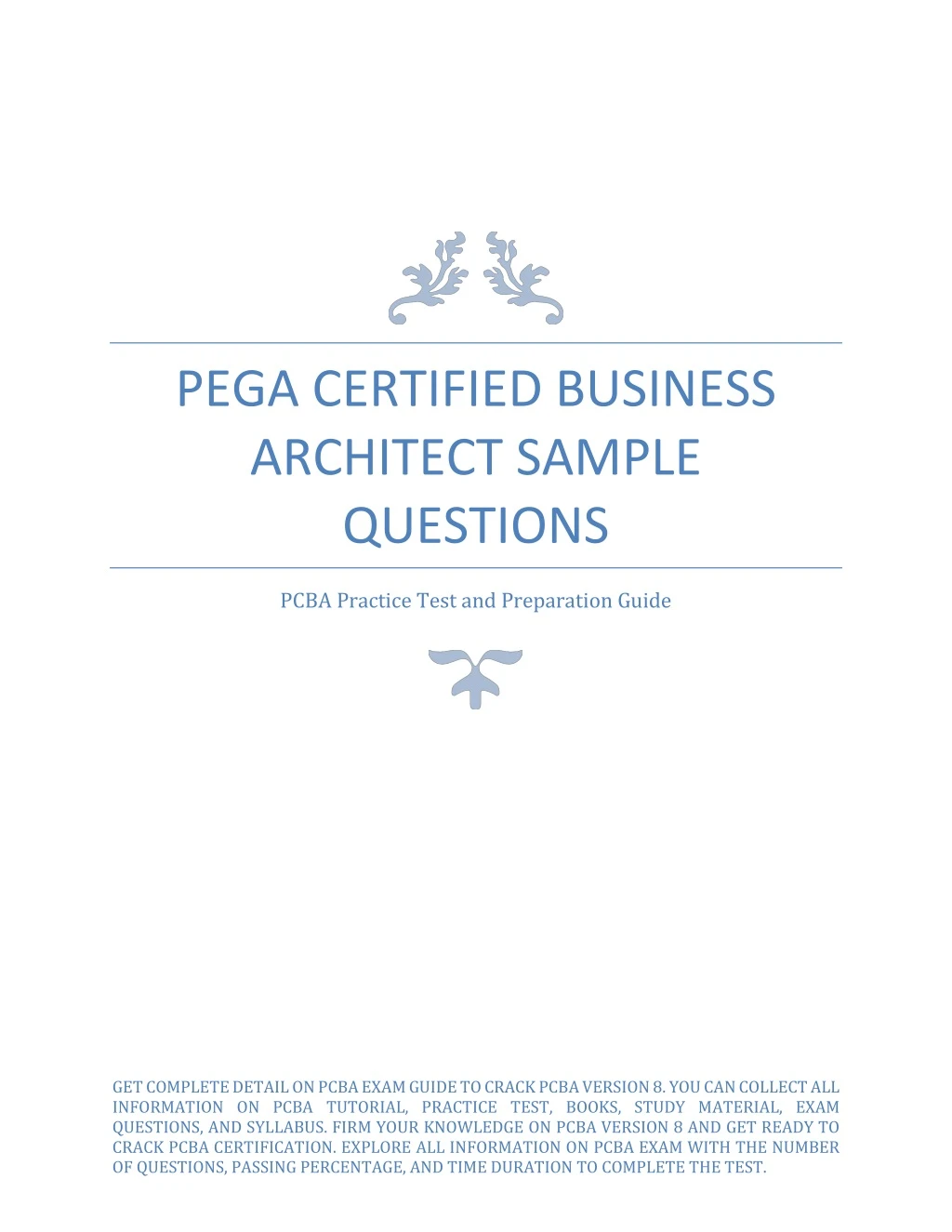 pega certified business architect sample questions