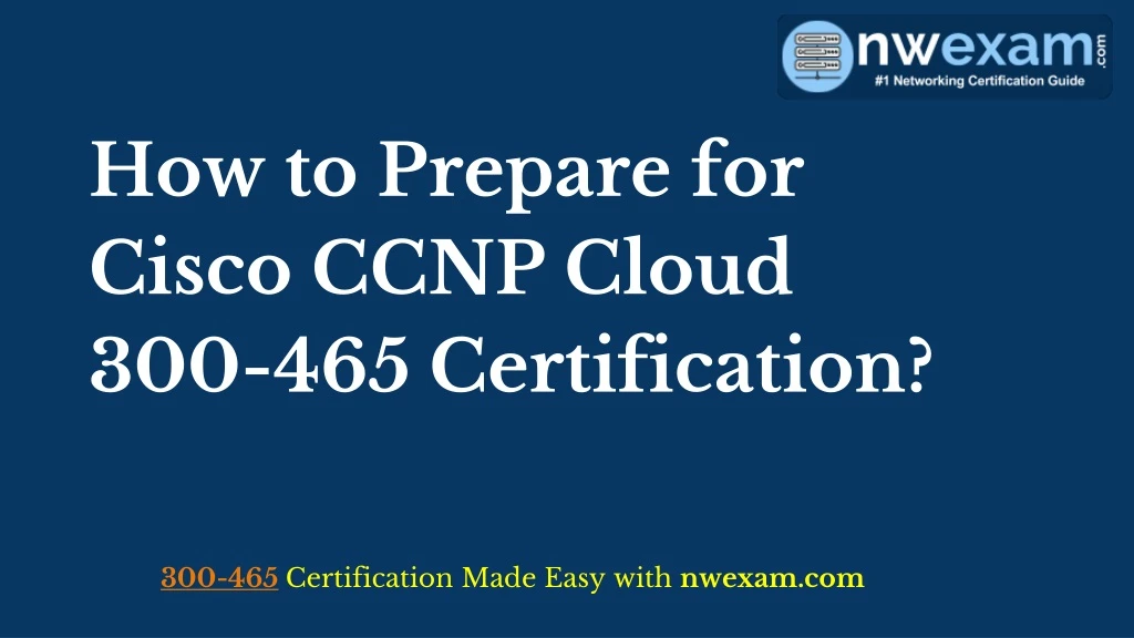 how to prepare for cisco ccnp cloud