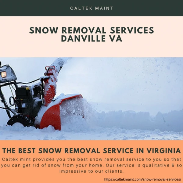 Snow Removal Services Danville VA