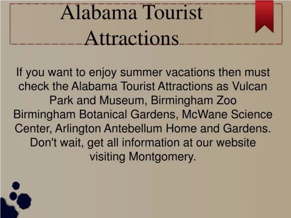 Alabama Tourist Attractions