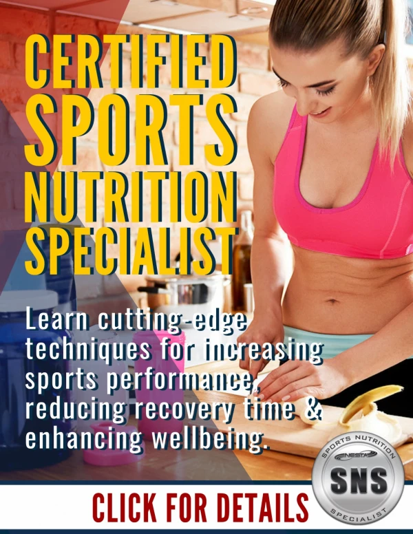 NESTA Sports Nutrition Coach Certification Training Course