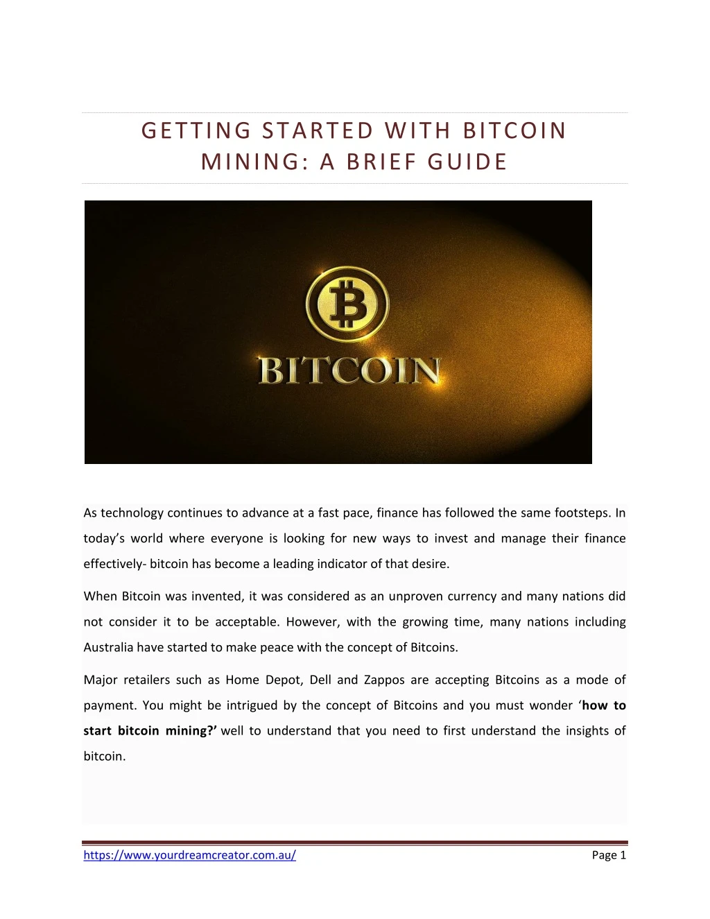 PPT - Getting Started With Bitcoin Mining: A Brief Guide PowerPoint ...