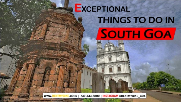 Exceptional things to do in South Goa - Rentmybike