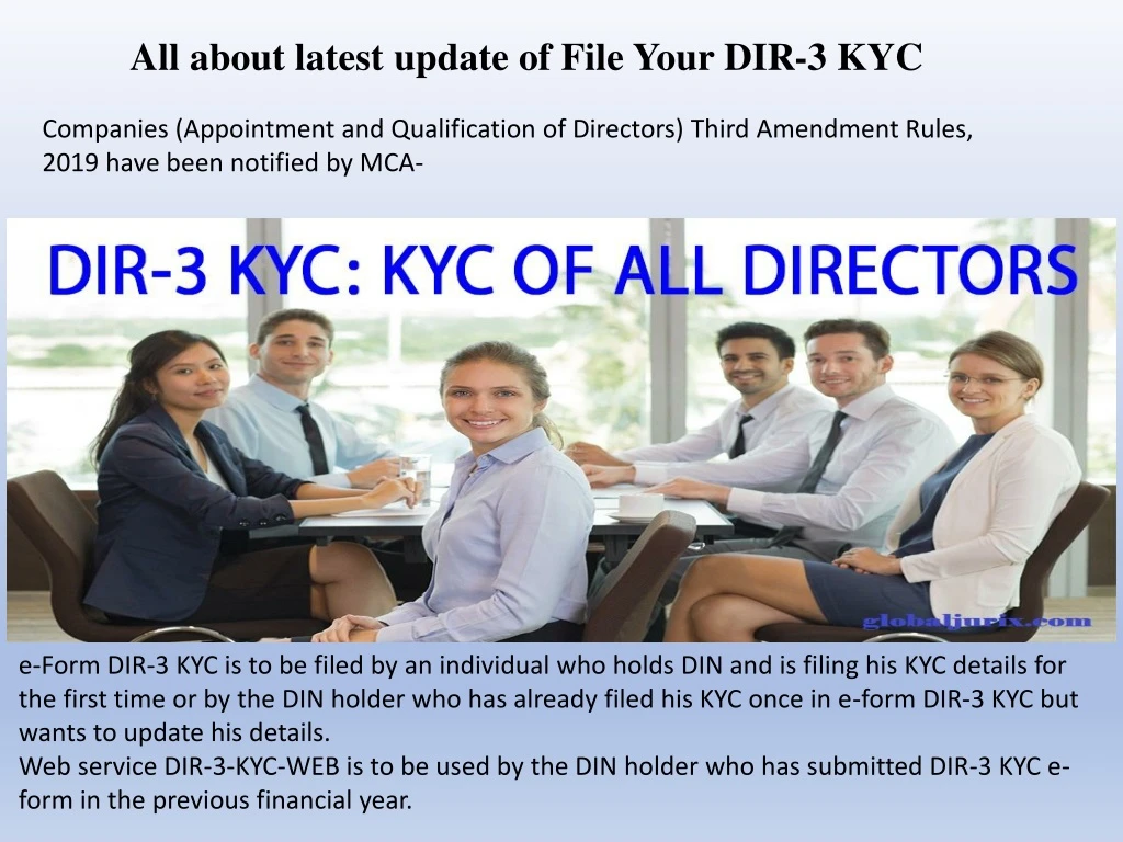 all about latest update of file your dir 3 kyc