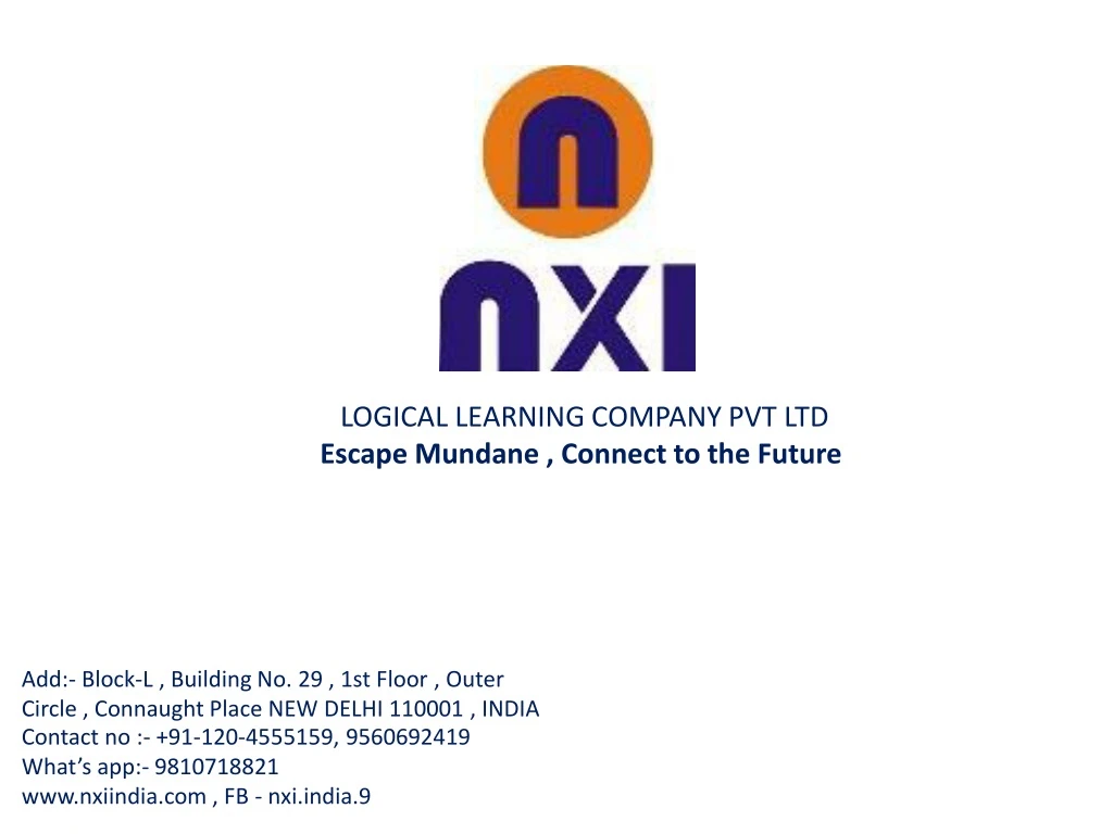 logical learning company pvt ltd escape mundane connect to the future