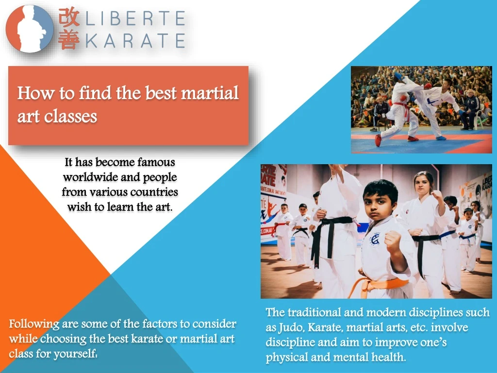 how to find the best martial art classes