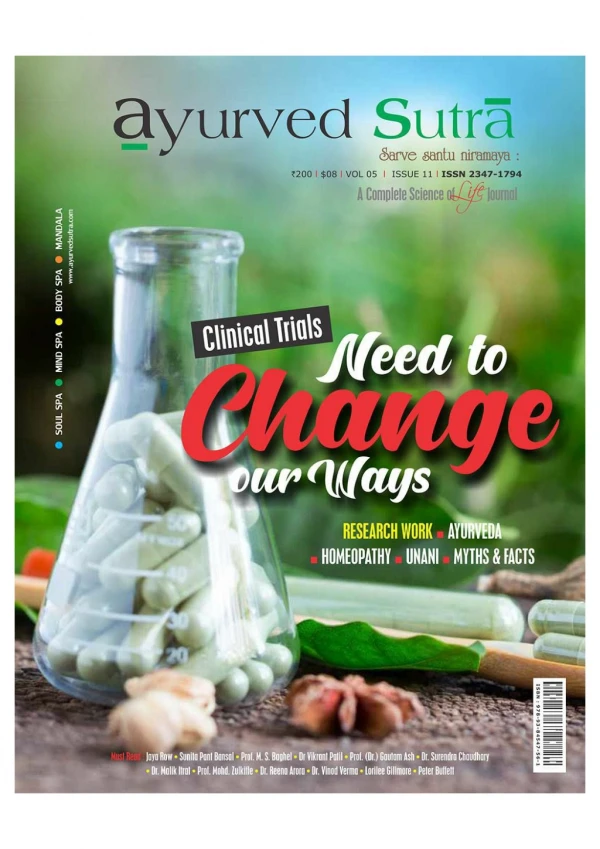 Ayurveda Magazine - Clinical Research Special