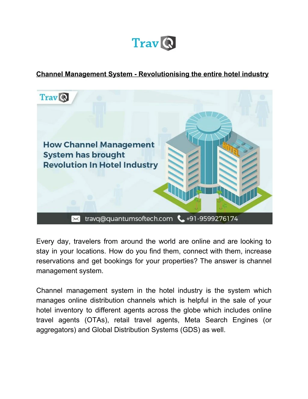 channel management system revolutionising