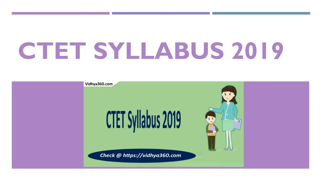 ctet syllabus 2019