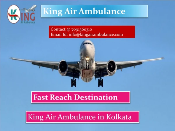 Quick and Best ICU Facility Air Ambulance from Kolkata to Delhi