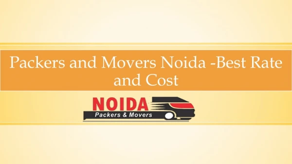 Packers and Movers Noida -Best Rate and Cost