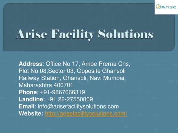Corporate Housekeeping Services | Arise Facility Solutions