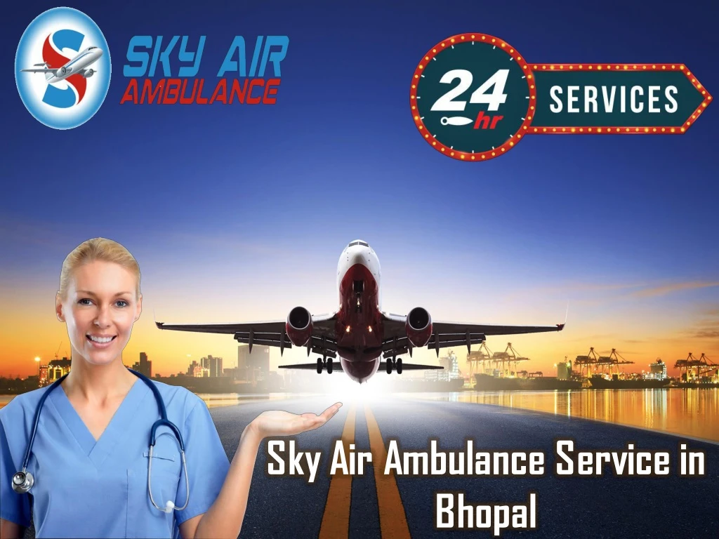 sky air ambulance service in bhopal