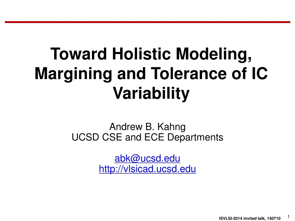 toward holistic modeling margining and tolerance of ic variability