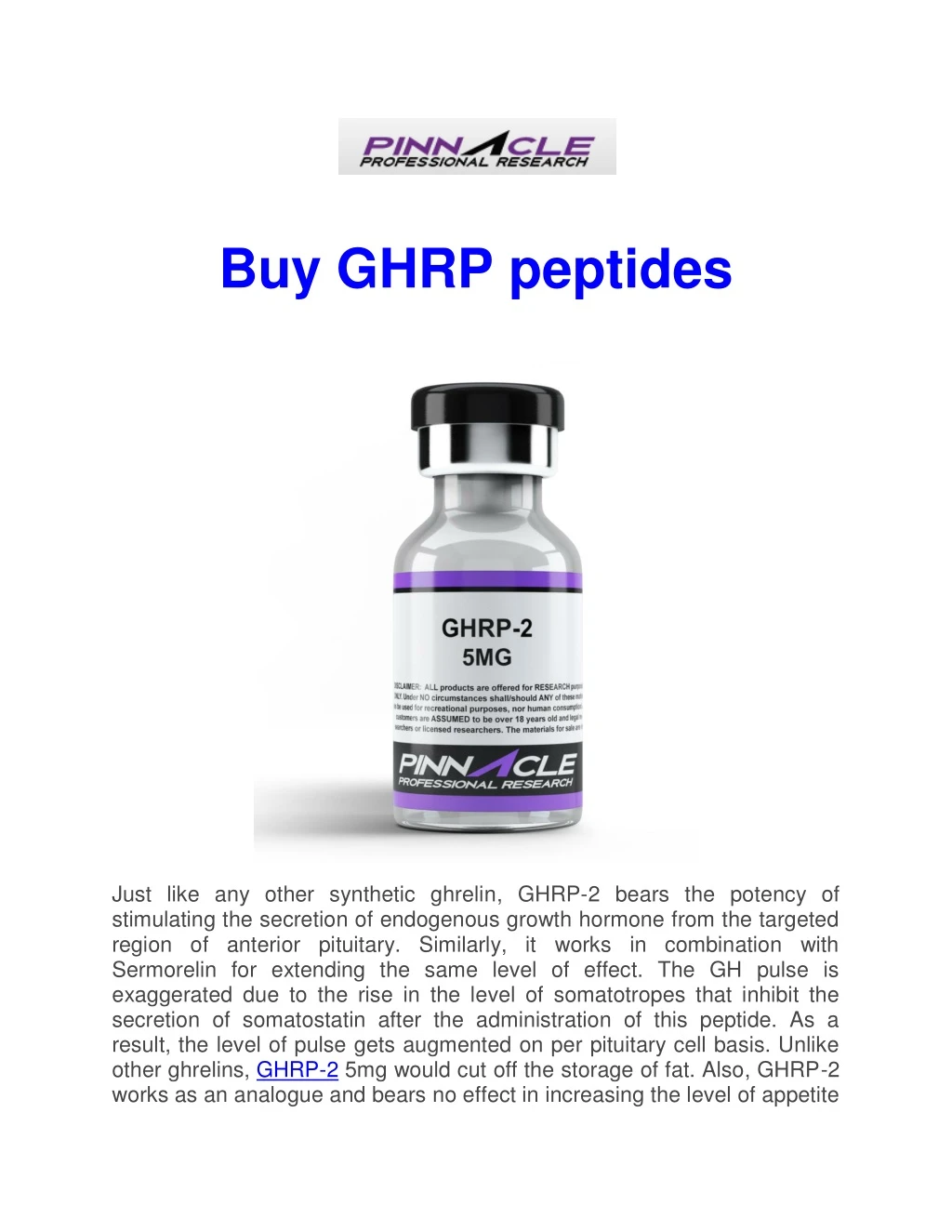 buy ghrp peptides