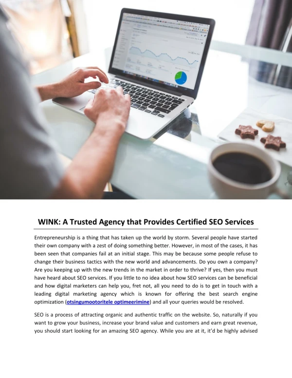 WINK: A Trusted Agency that Provides Certified SEO Services