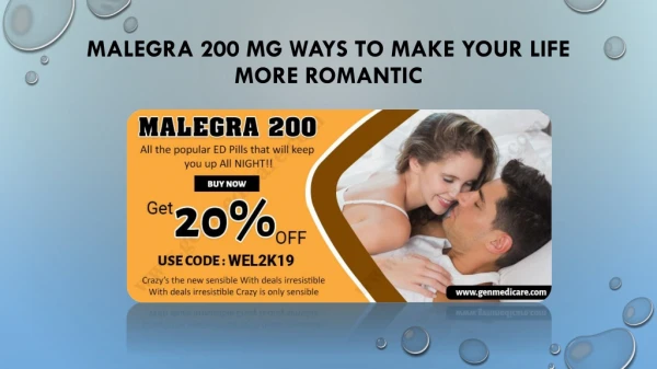 Malegra 200 mg (Sildenafil Citrate Tablets) | Get 20% OFF on Malegra