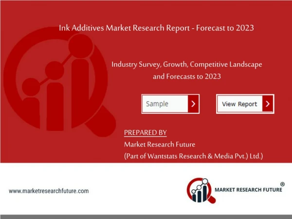 Ink Additives Market Manufacturers, Countries, Type and Application, Forecast to 2023