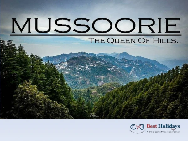 Luxury Hotels & Resorts in Mussoorie | Holiday Package