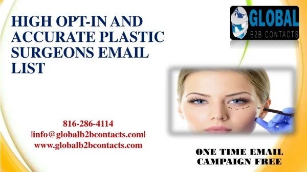 HIGH OPT-IN AND ACCURATE PLASTIC SURGEONS EMAIL LIST