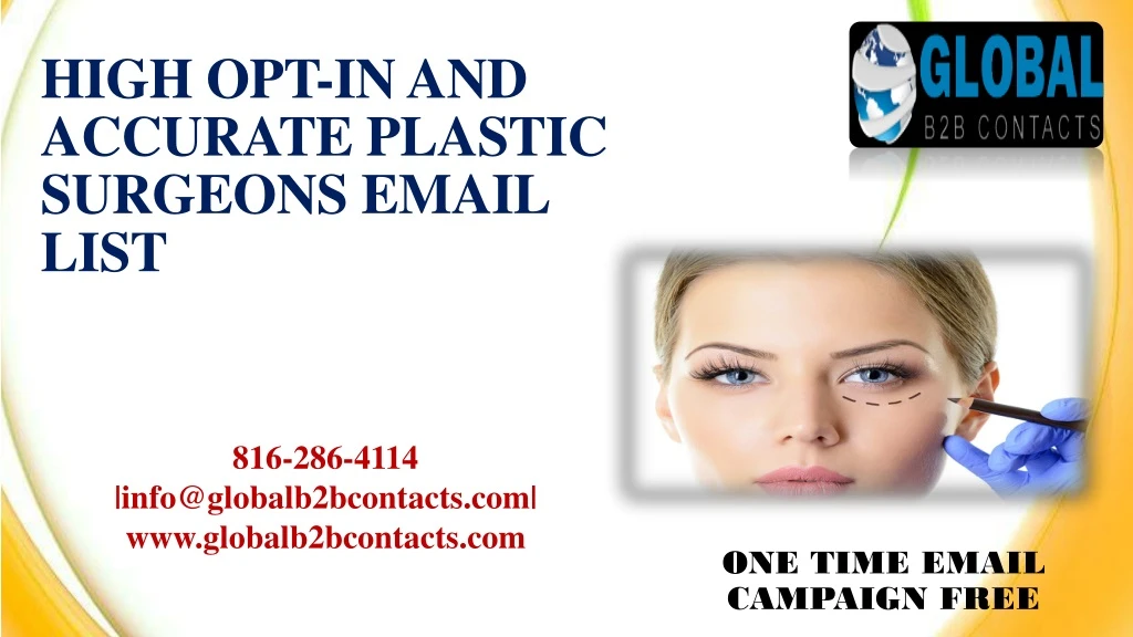 high opt in and accurate plastic surgeons email list