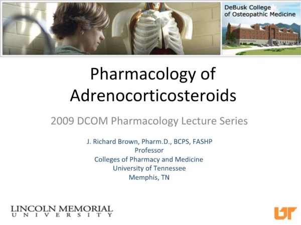 Pharmacology of Adrenocorticosteroids