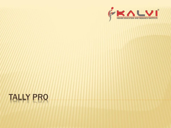 Tally PRO