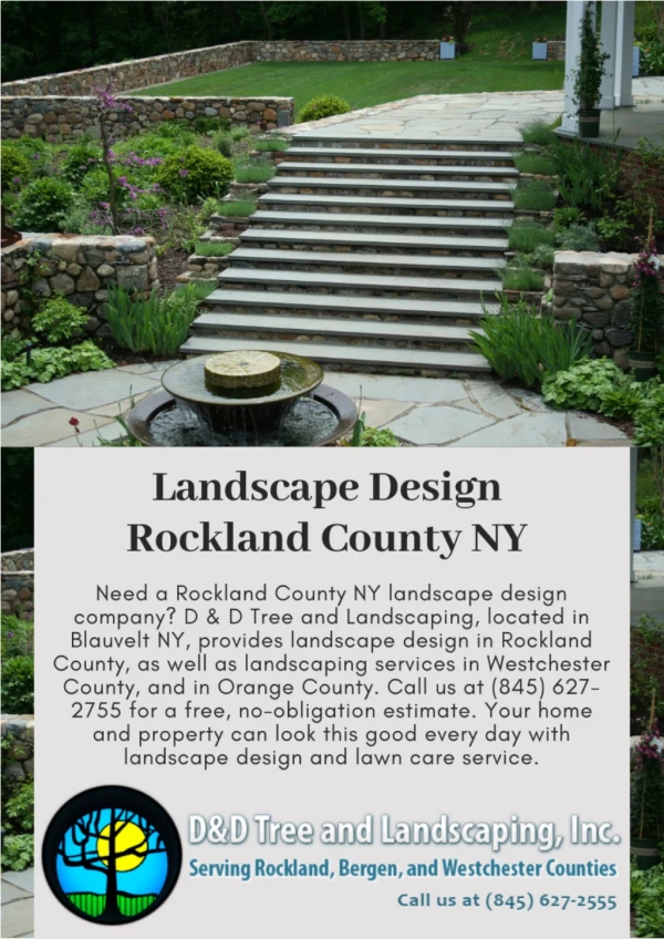 Landscape Design Rockland County NY