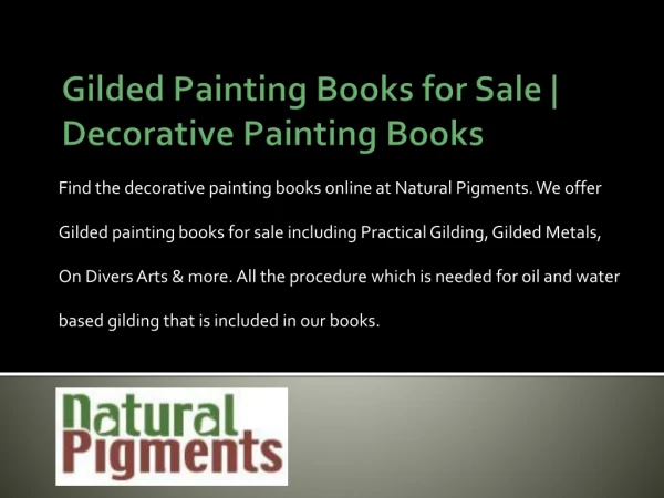 Gilded Painting Books for Sale | Decorative Painting Books