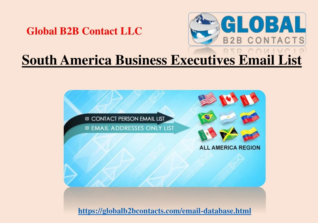 south america business executives email list