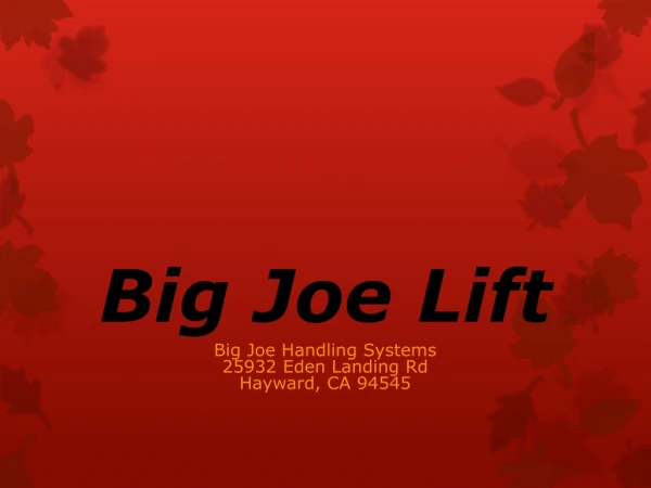 Bigjoe Forklifts
