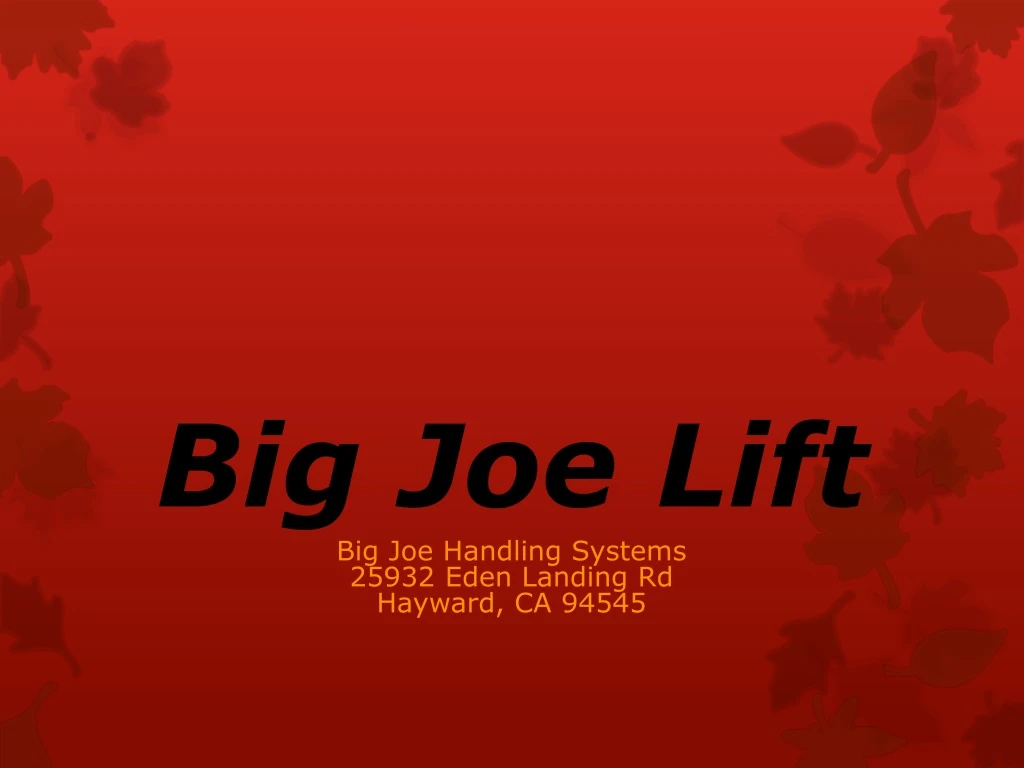 big joe lift big joe handling systems 25932 eden