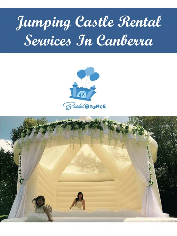 Jumping Castle Rental Services In Canberra