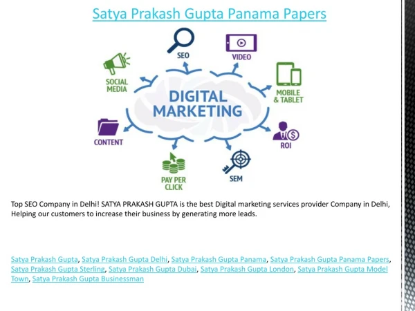 Satya Prakash Gupta Panama Pappers