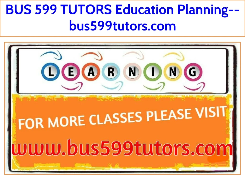 bus 599 tutors education planning bus599tutors com