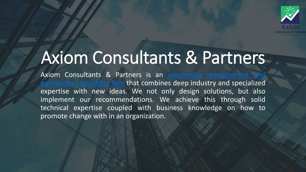 axiom consultants partners