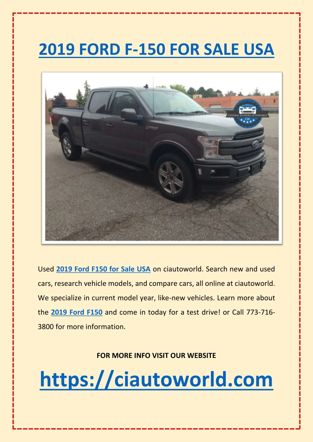 2019 ford f 150 for sale usa