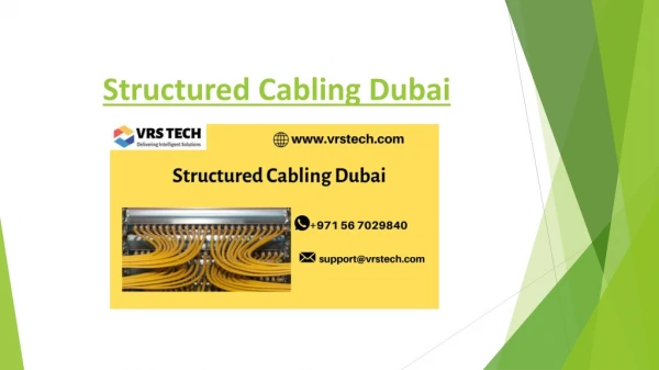 Structured Cabling Dubai | Structured Cabling Installation Dubai