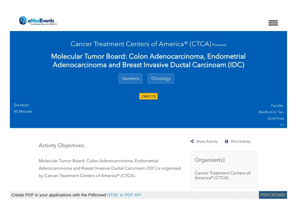 cancer treatment centers of america ctca presents