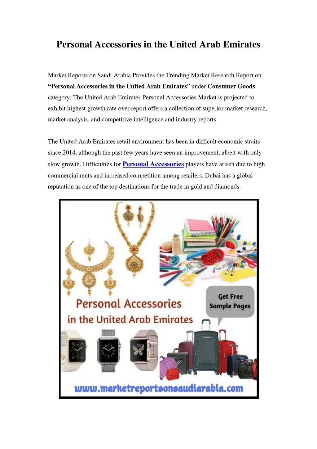 personal accessories in the united arab emirates
