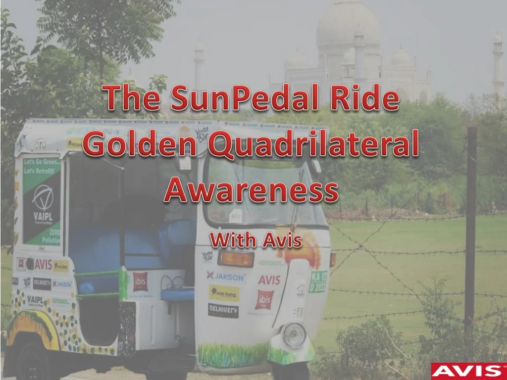the sunpedal ride golden quadrilateral awareness