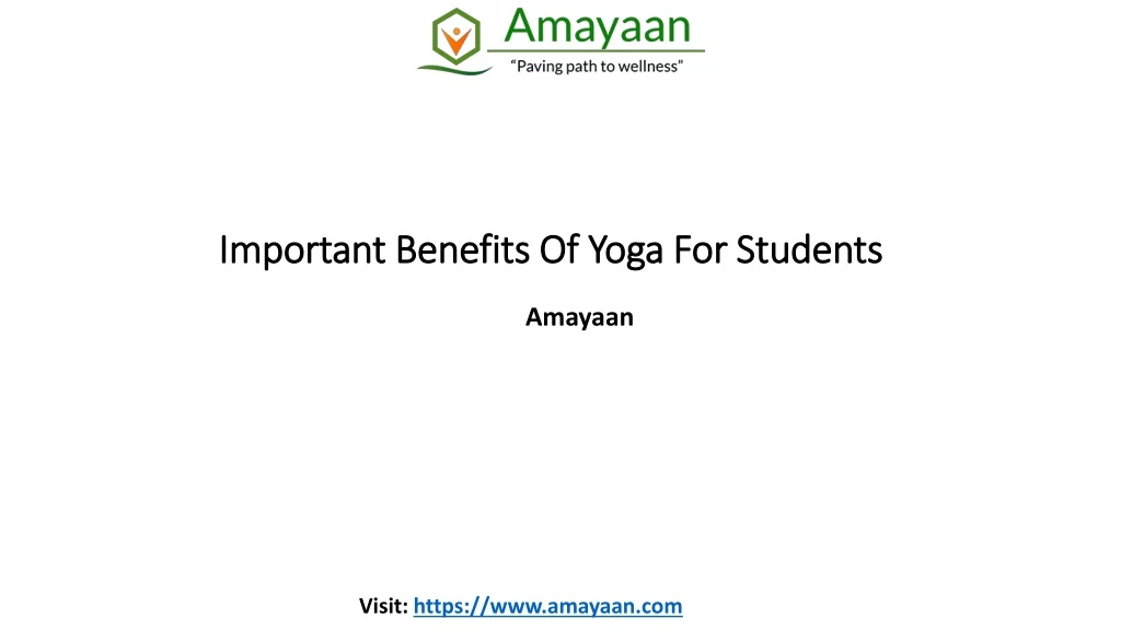 important benefits of yoga for students
