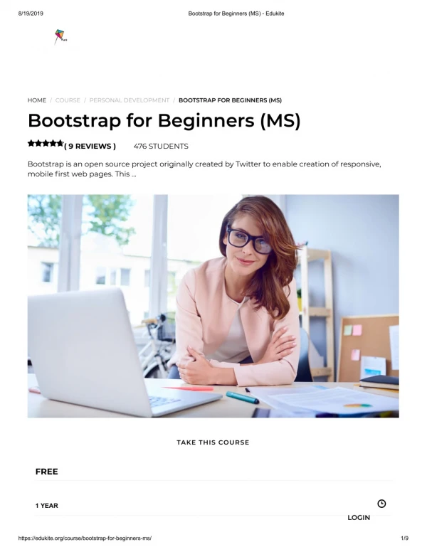 Bootstrap for Beginners (MS) - Edukite