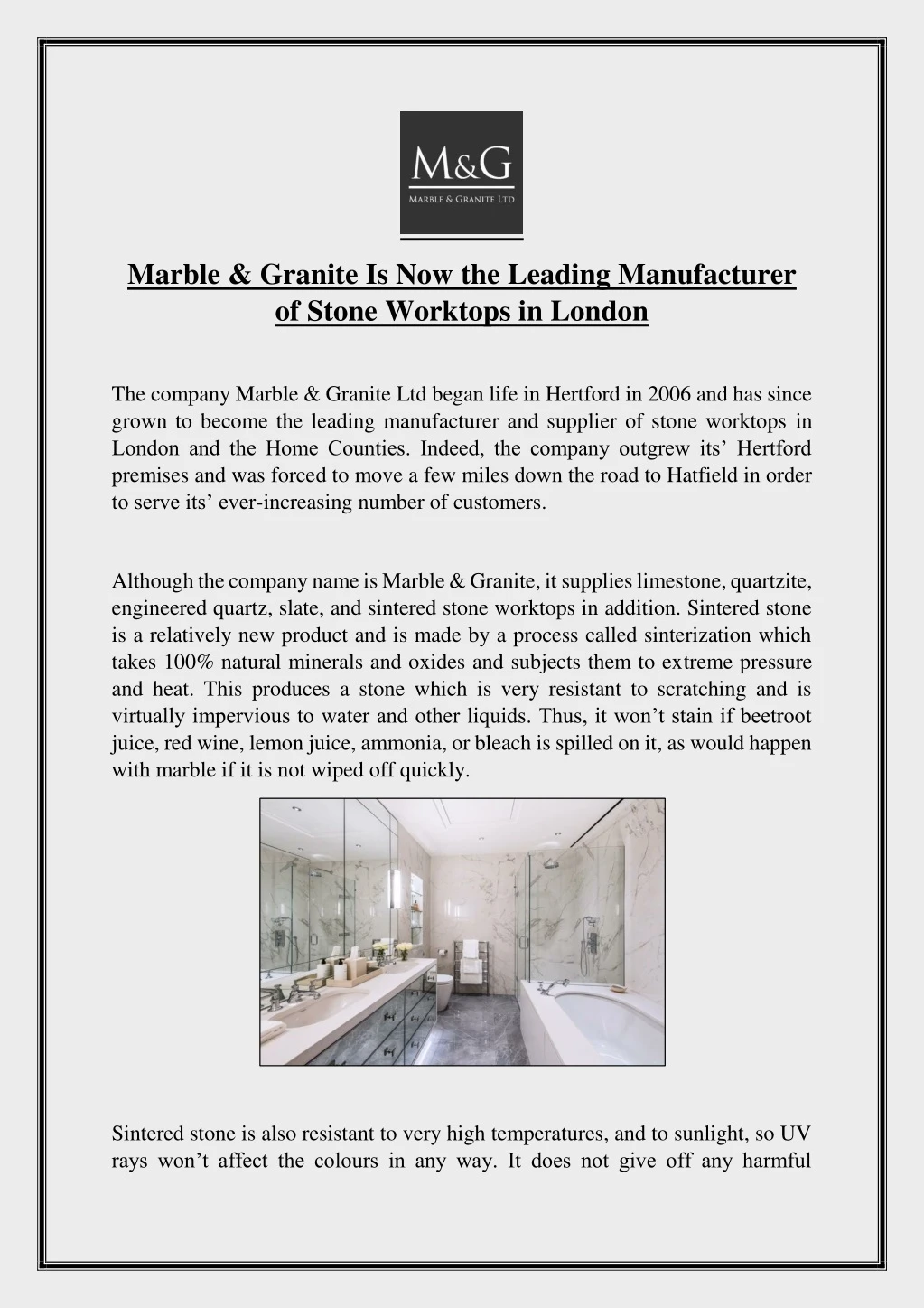 marble granite is now the leading manufacturer