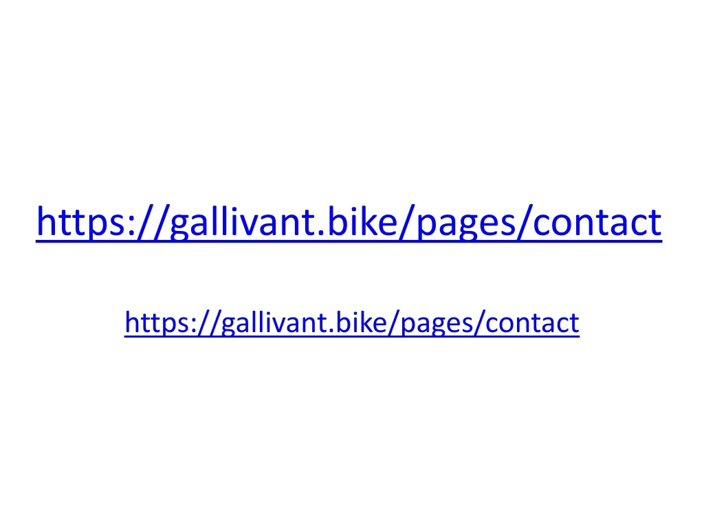 https gallivant bike pages contact