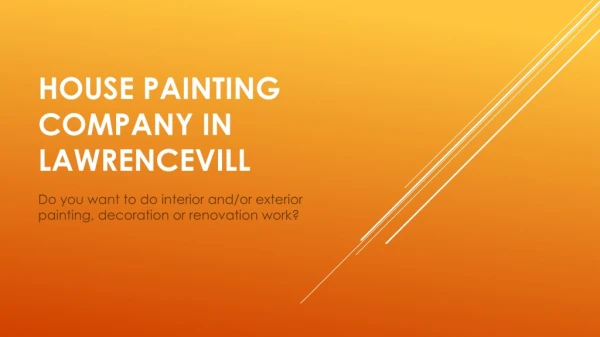 Affordable Painting Service Lawrenceville GA