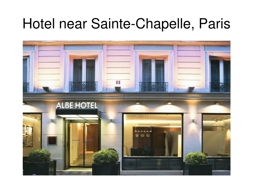 hotel near sainte chapelle paris